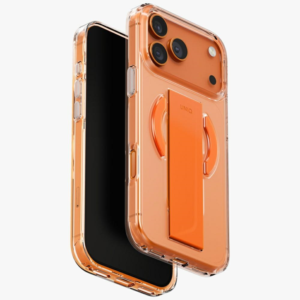 Uniq Heldro Air Ümbris jaoks iPhone 17 Pro Max Magclick Charging - Oranž