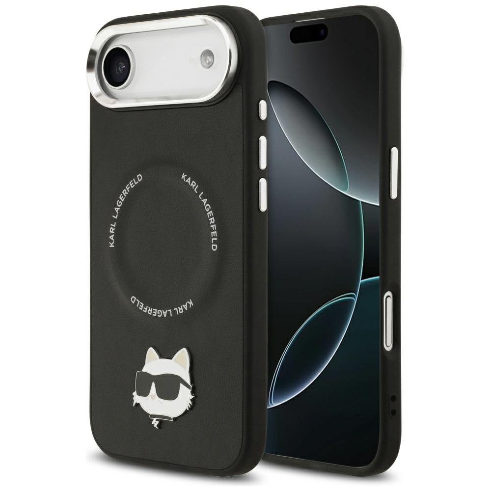 KARL LAGERFELD ümbris jaoks IPHONE 17 Air compatible with MagSafe KLHMP17MPSMLRCHK (PU Choupette Pin) must
