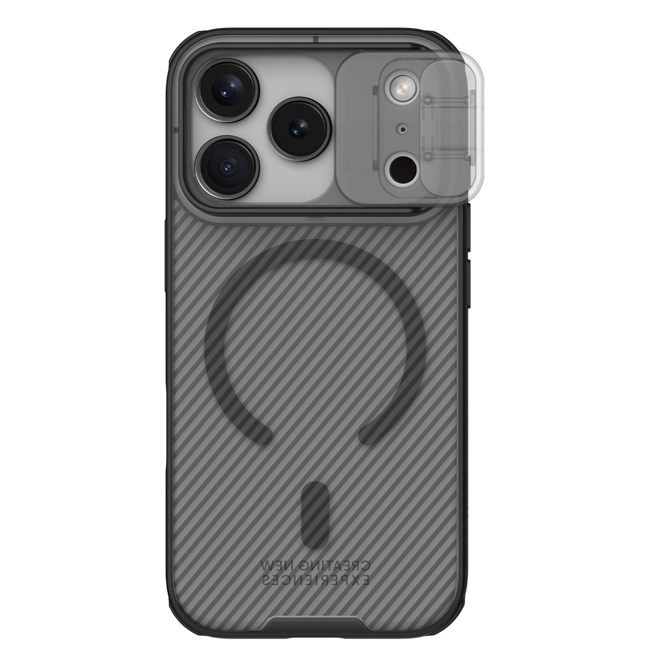 Nillkin CamShield Pro MagSafe Compatible Ümbris jaoks iPhone 17 Pro Max - Läbipaistev Must