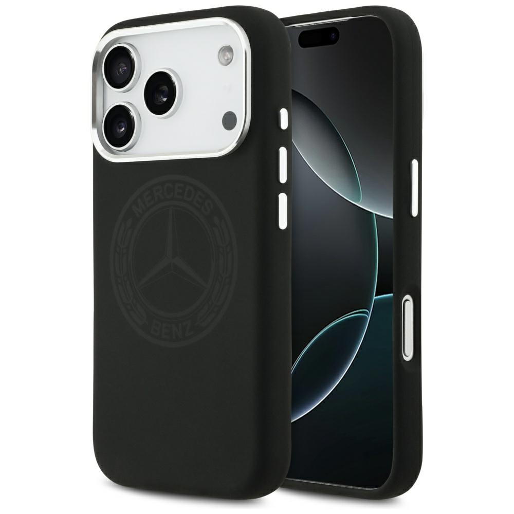 Mercedes Силиконовый Vintage Logo MagSafe Чехол для iPhone 17 Pro - чёрный