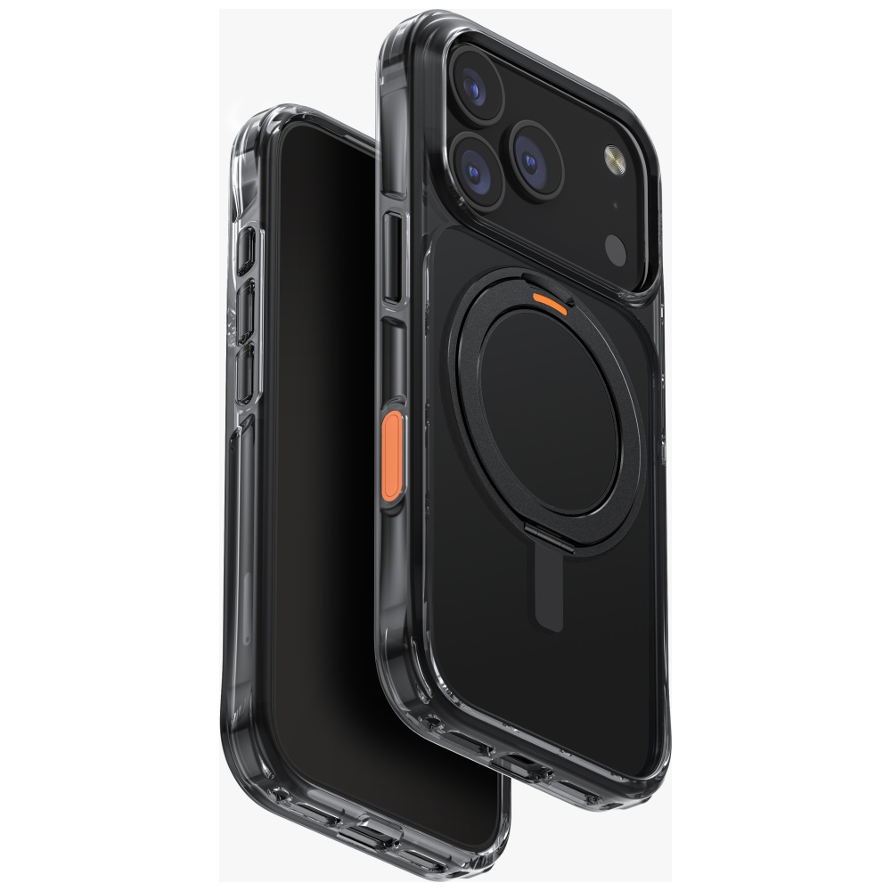 Uniq Swivix Чехол с поворотной подставкой 360 для iPhone 17 Pro - чёрный