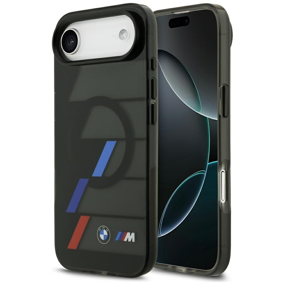 BMW M IML Metal Buttons Tricolor Lines MagSafe Ümbris jaoks iPhone Air - must