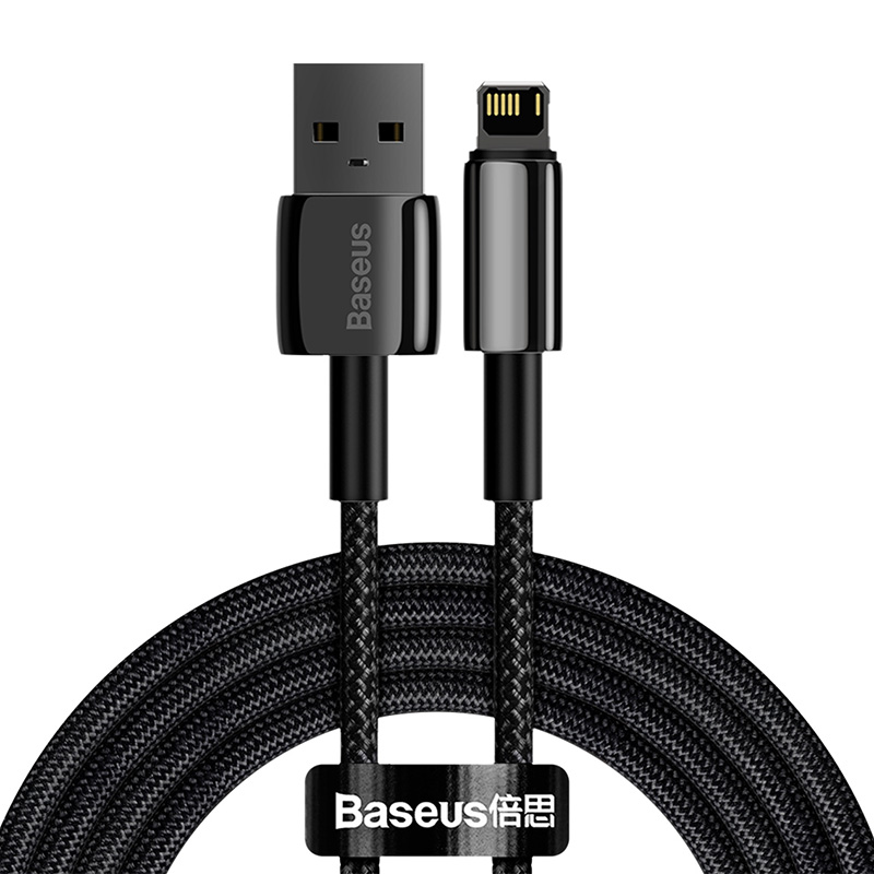 Baseus Tungsten Kuldne Cable USB to iP 2.4A 2m (must)