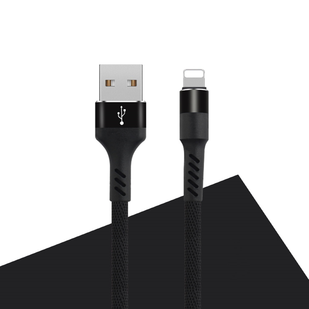 Maxlife MXUC-01 kaabel USB - Lightning 1,0 m 2A must nailon
