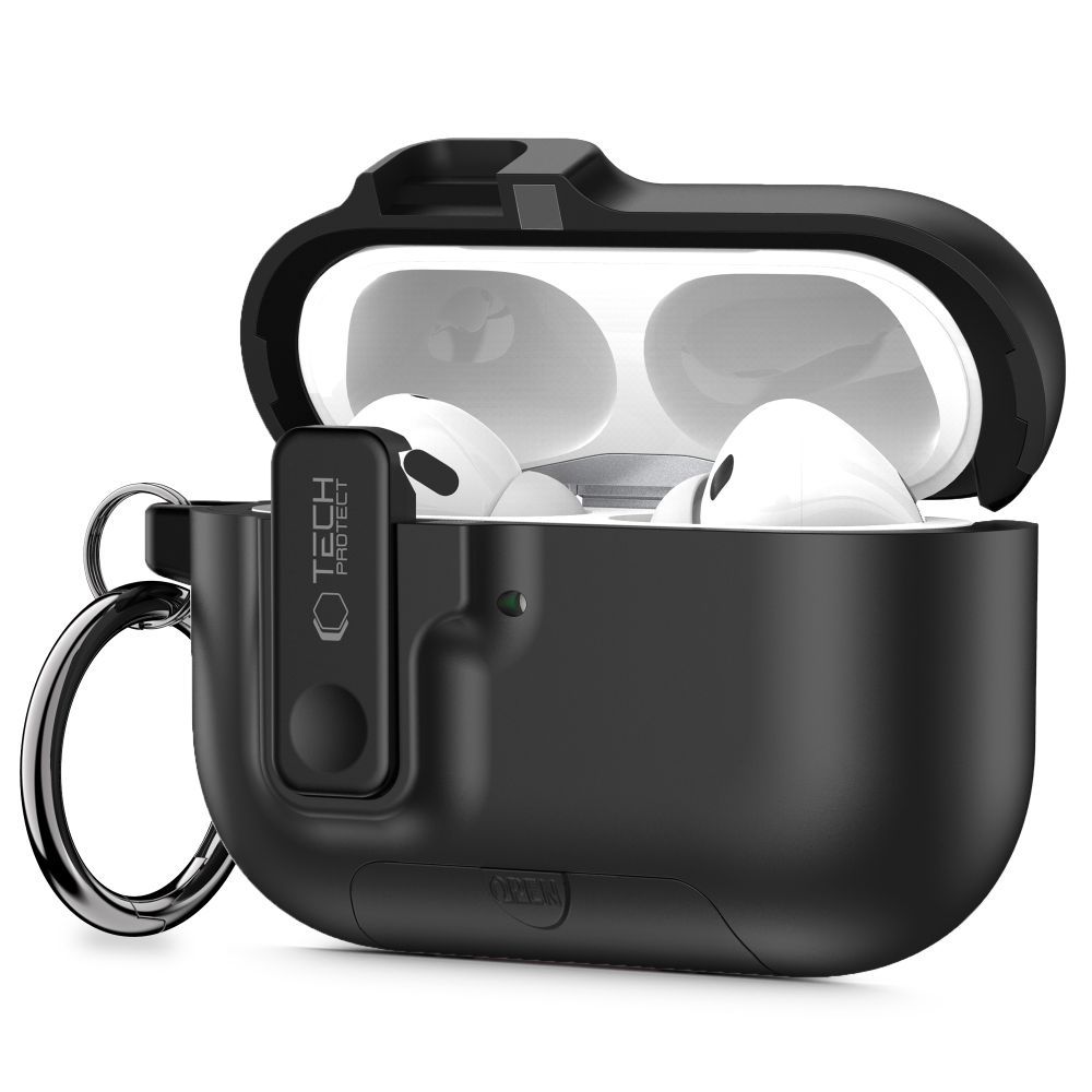 Tech-Protect Slim Hook Ümbris jaoks AirPods Pro 3 - Must