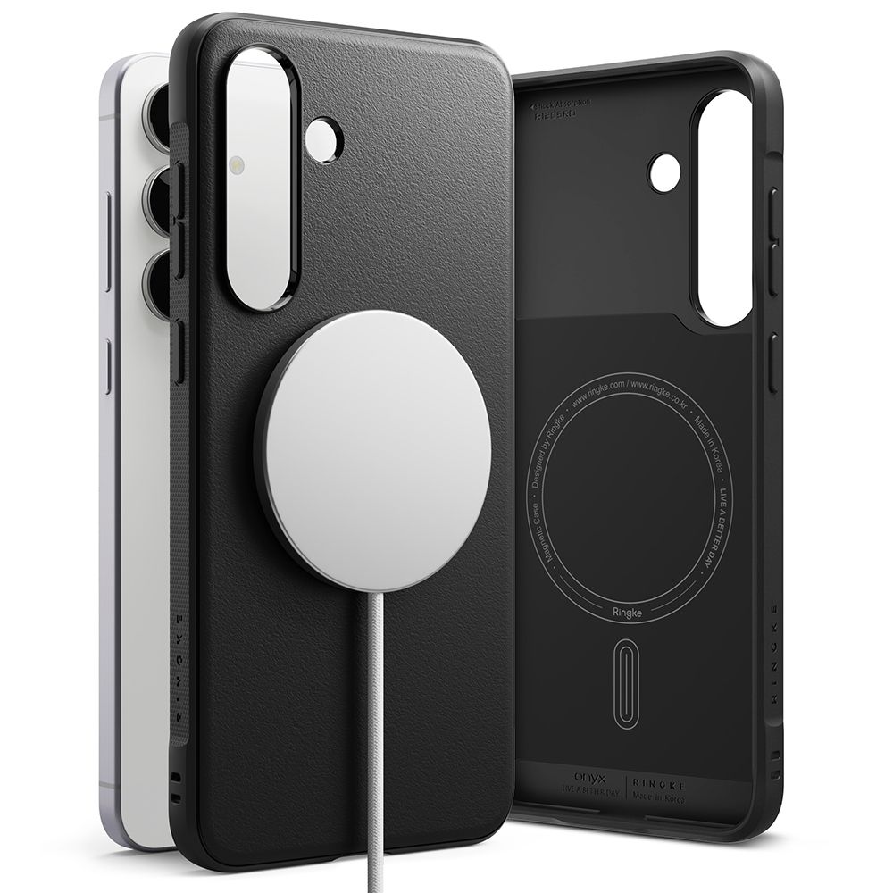 Ringke Onyx Magnetic MagSafe Ümbris jaoks Samsung Galaxy S25 FE - must