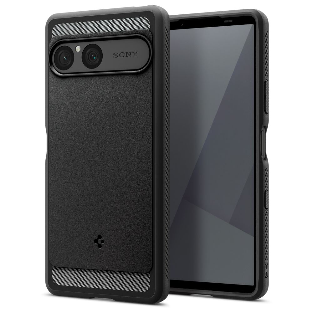 Spigen Rugged Armor Ümbris jaoks Sony Xperia 10 VII - Matte must
