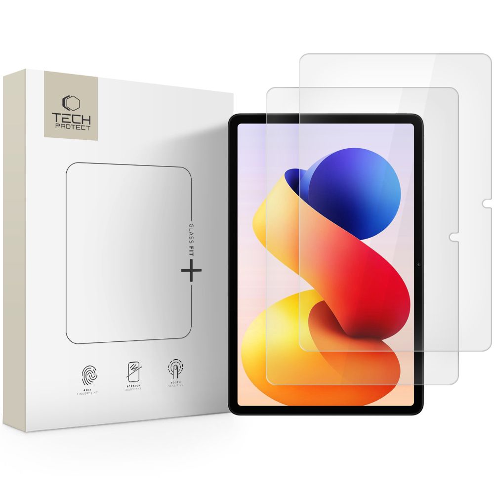 Tech-Protect Glass Fit+ 2-pack karastatud klaas jaoks Xiaomi Redmi Pad Pro / 2 Pro 12.1 - läbipaistev
