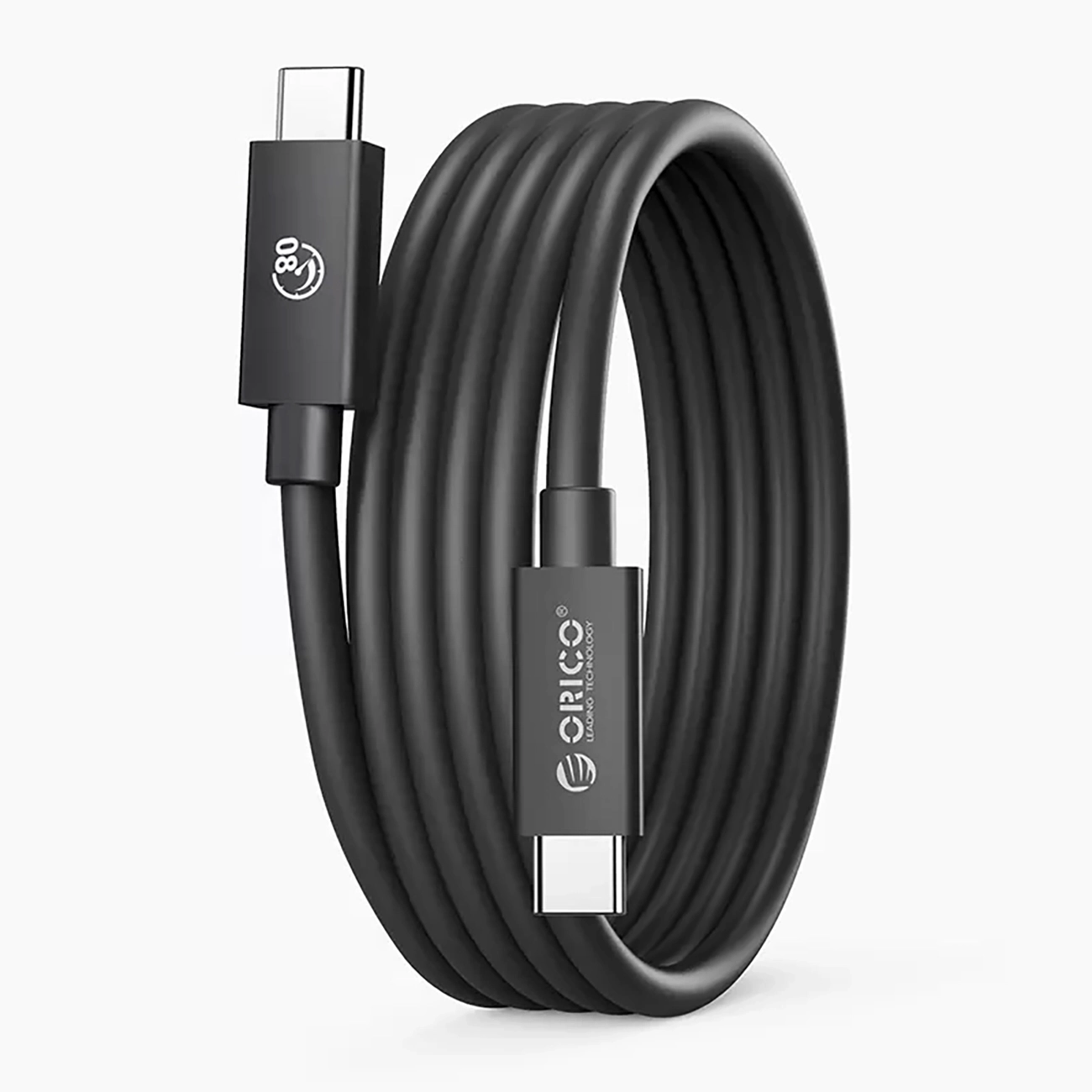 Orico USB4 Thunderbolt5 kaabel 80Gbps 240W USB-C to USB-C 1m - must