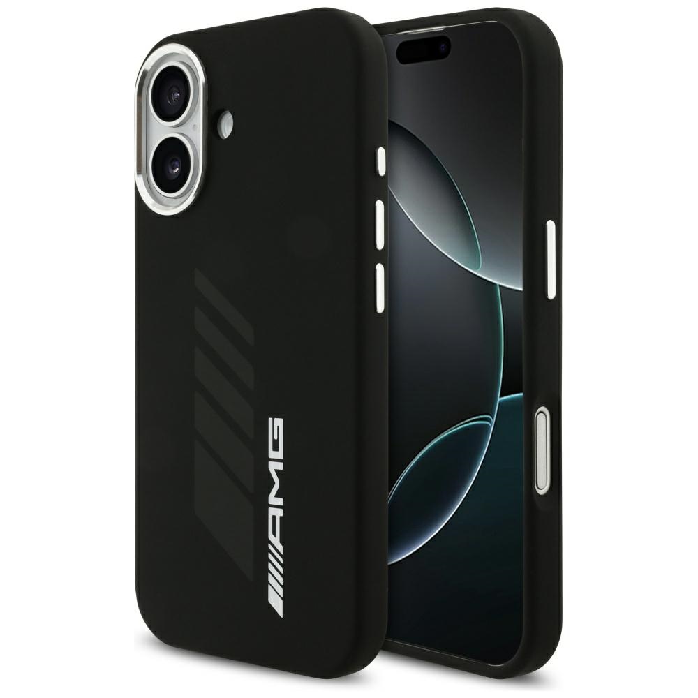 AMG Silicone Oversize Rhombs MagSafe Ümbris jaoks iPhone 17 - must