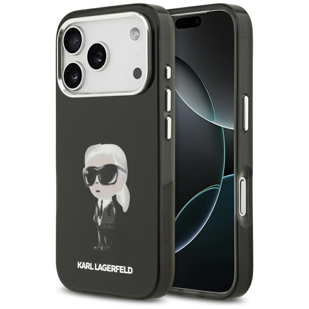 Karl Lagerfeld IML Aquarelle Karl & Logo MagSafe Ümbris jaoks iPhone 17 Pro - must
