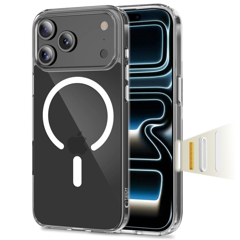 Tech-Protect Flexair Hybrid CC MagSafe Ümbris jaoks iPhone 17 Pro Max - Läbipaistev