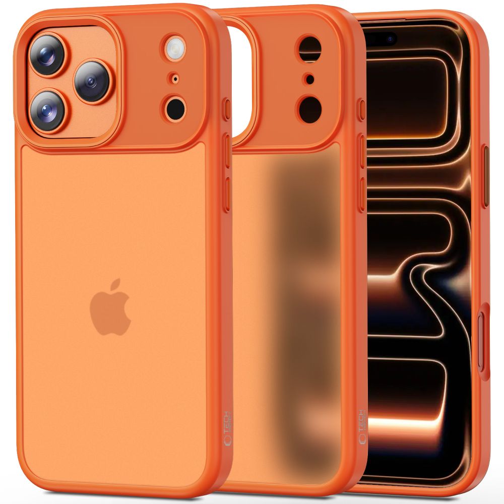 Tech-Protect MagMat ümbris jaoks iPhone 17 Pro - oranž and matte