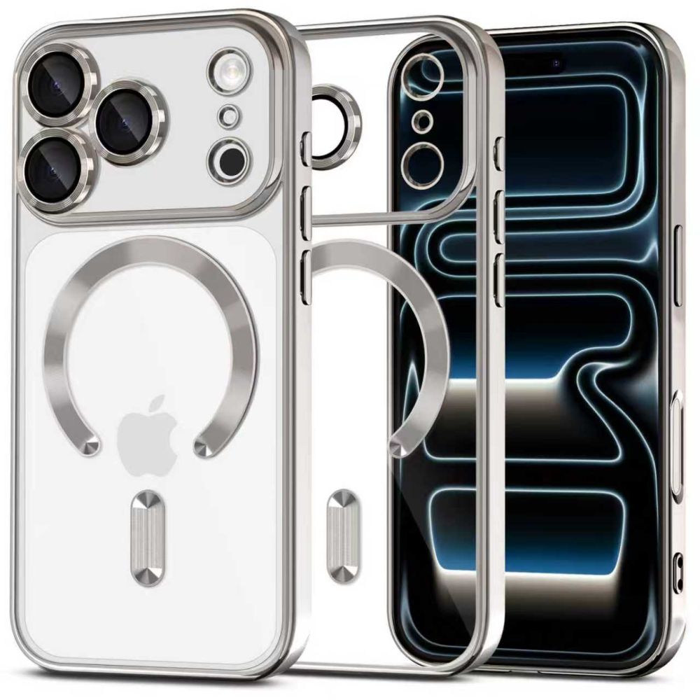 Tech-Protect MagFlex MagSafe Чехол для iPhone 17 Pro - прозрачный серебристый