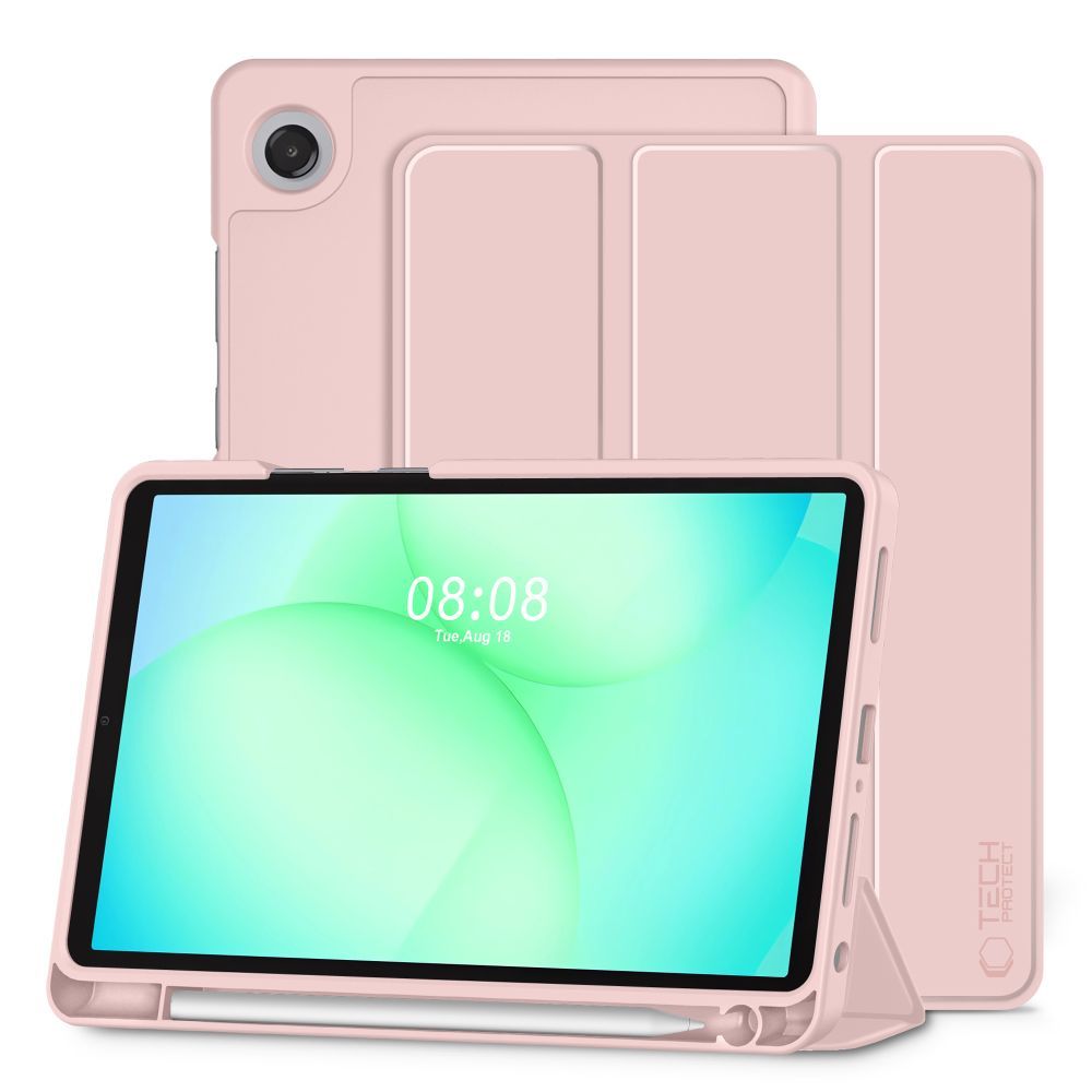 TechProtect SmartÜmbris Pen ümbris jaoks Samsung Galaxy Tab A9 / A11 8.7 X110 / X115 / X133 / X135 - roosa