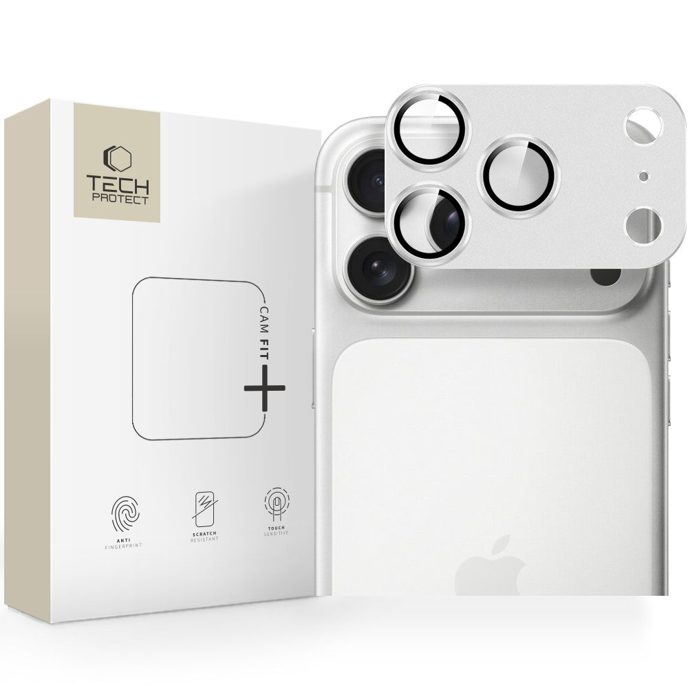 Tech-Protect Camfull Fit+ защитное стекло объектива для iPhone 17 Pro Max - серебристый