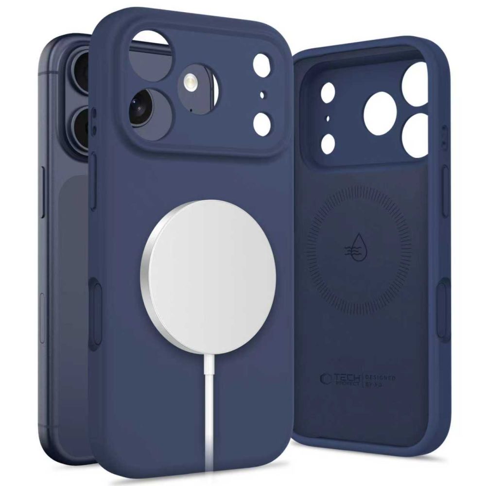Tech-Protect Silicone MagSafe Ümbris jaoks iPhone 17 Pro Max - Navy sinine