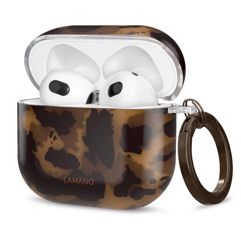 Tech-Protect Lamano ümbris jaoks AirPods 4 - brown and must