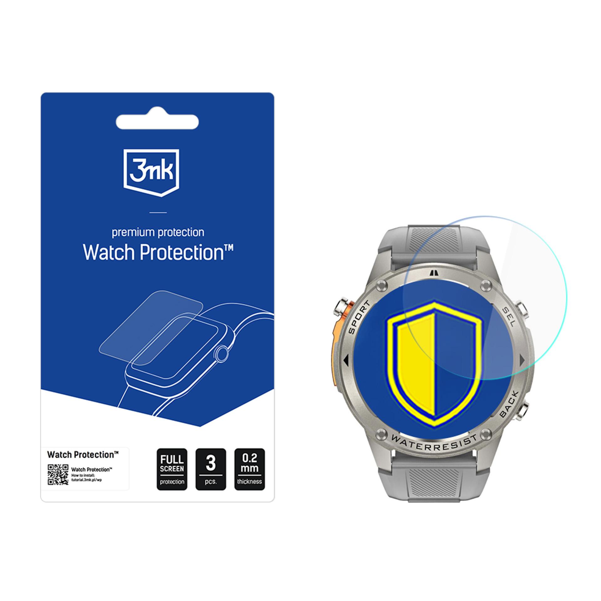 3mk Watch Protection FlexibleGlass hübriidklaas Alligator Watch GPS jaoks