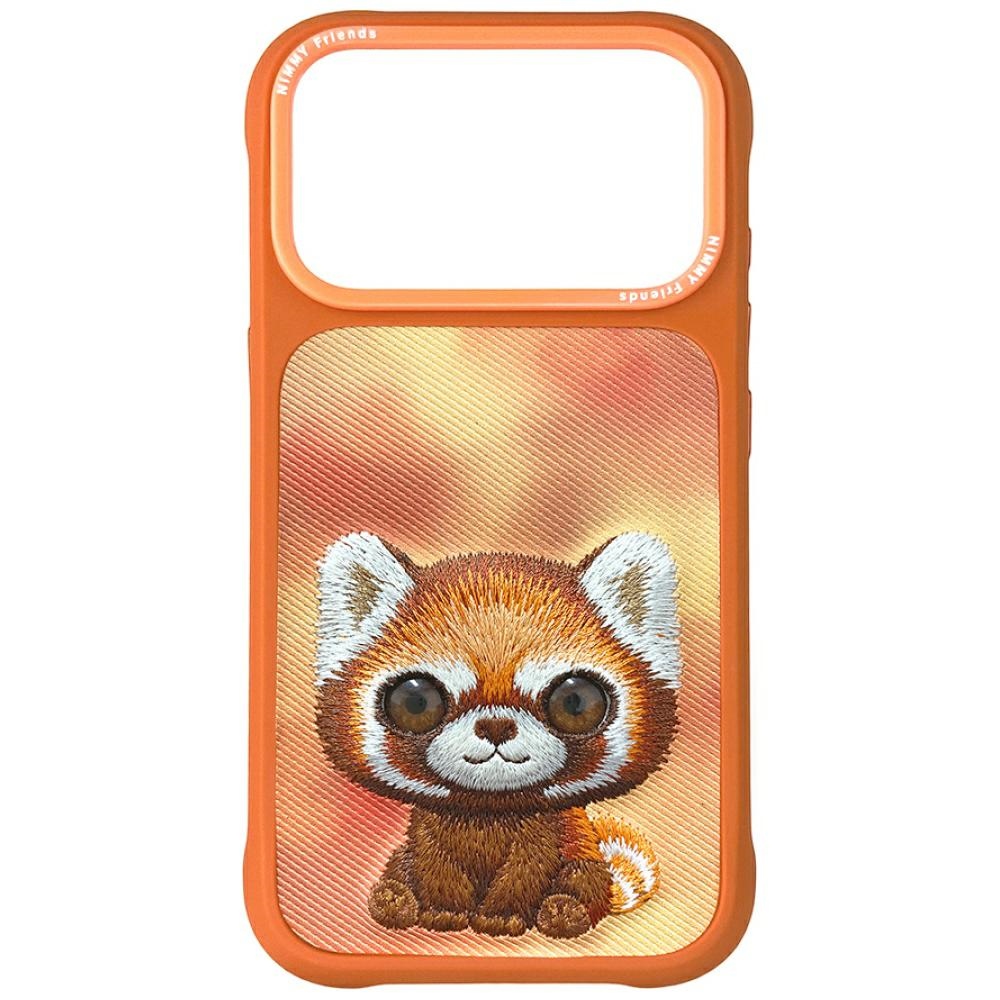Чехол Nimmy Big Eyed Pet 2.0 Raccoon для iPhone 17 Pro - оранжевый