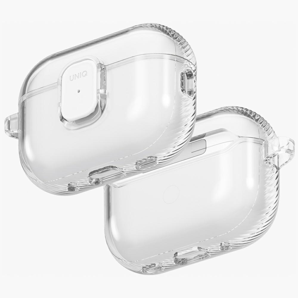 Uniq Glase Pro Ümbris jaoks AirPods Pro 3 Lock Ümbris - Läbipaistev