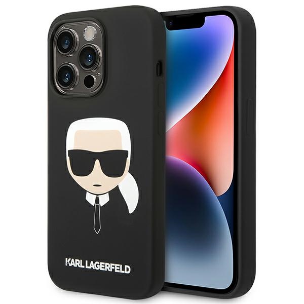 Karl Lagerfeld silikoonist Karl's Head ümbris iPhone 14 Pro Max must
