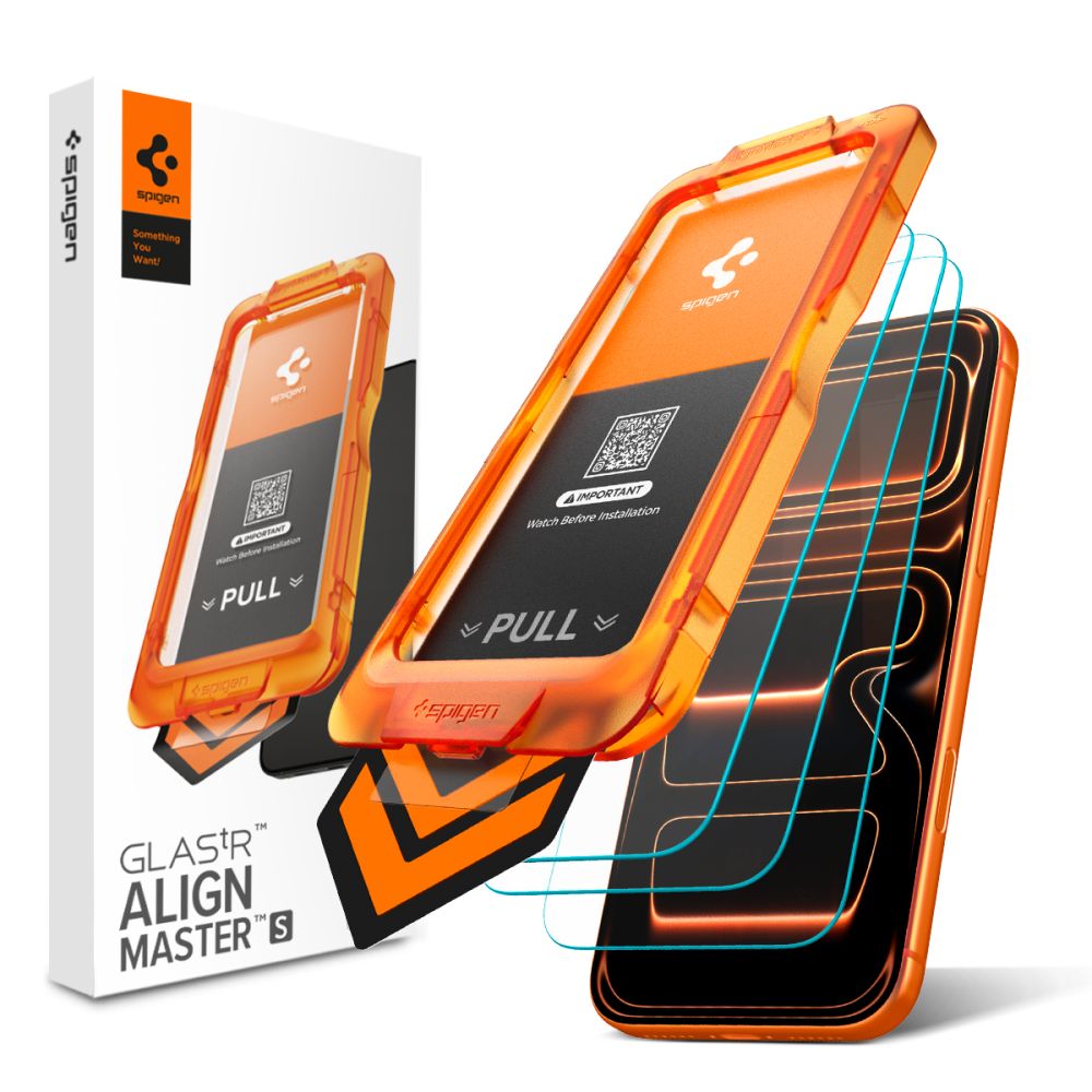 Spigen Alm Glas.tR Slim 3-Pack karastatud klaas iPhone 17 Pro Max läbipaistev