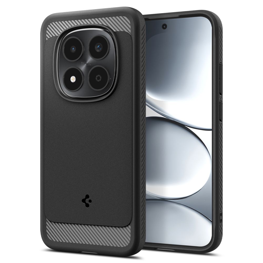 Spigen Rugged Armor ümbris Xiaomi Redmi Note 15 Pro 5G jaoks - must