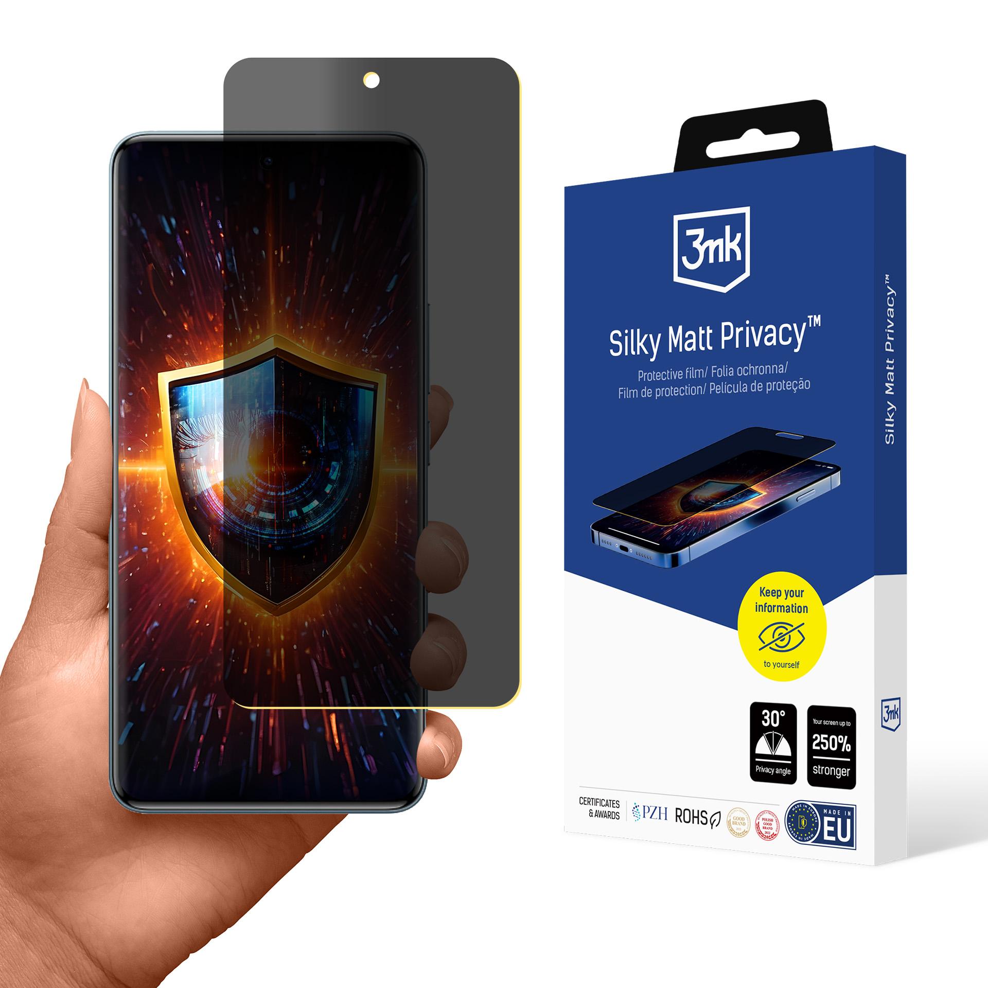 3mk Silky Matt Privaatsus Ekraanikaitse for Xiaomi Redmi Note 15 Pro 4G