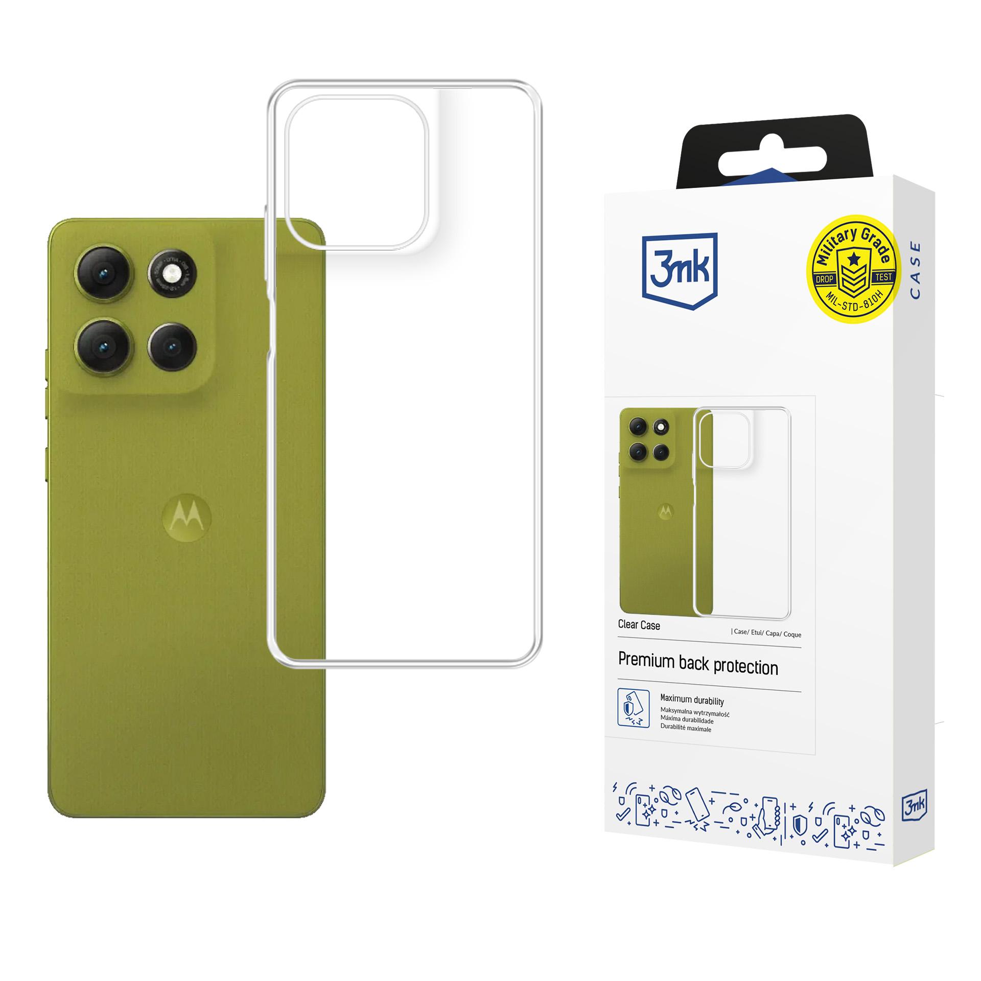 3mk Clear Case läbipaistev ümbris Motorola Moto G86 / G86 Power jaoks