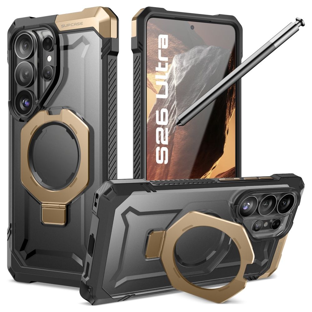 Supcase UB Grip Mag MagSafe Чехол для Samsung Galaxy S26 Ultra чёрно-коричневый