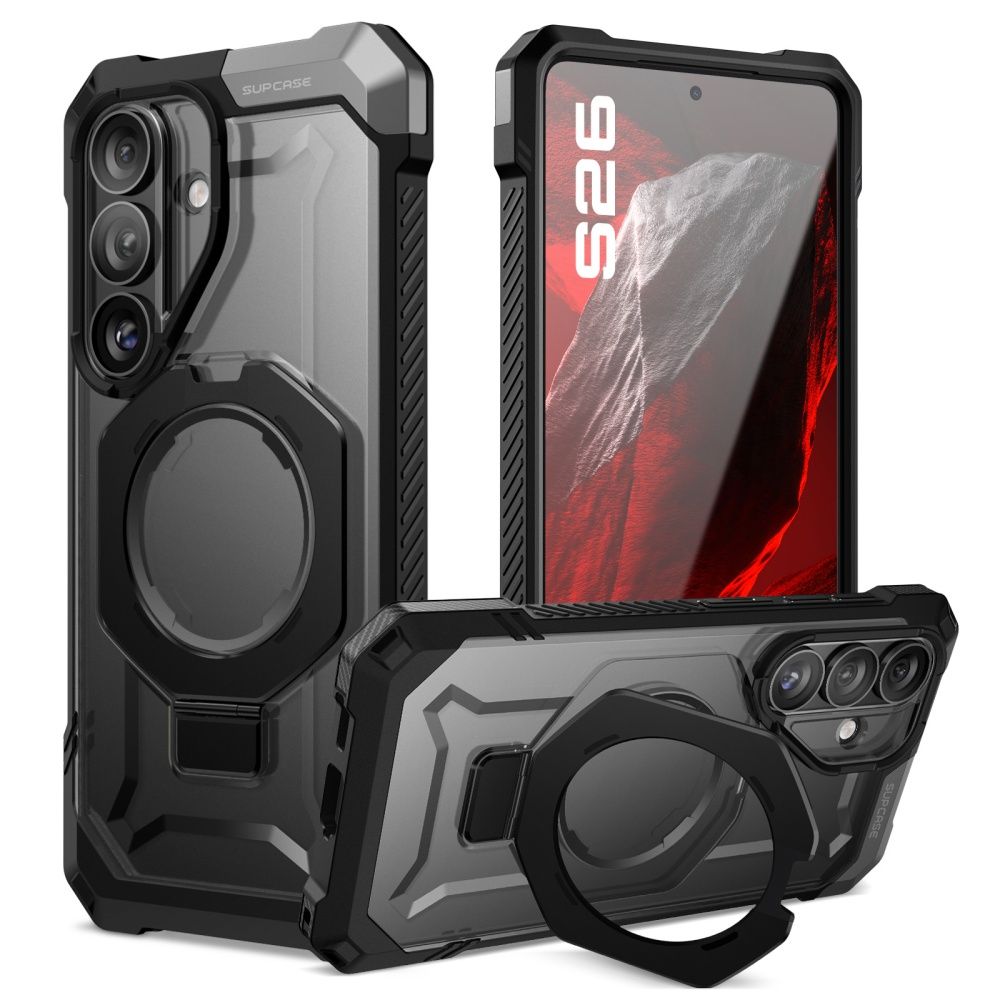 Supcase UB Grip Mag MagSafe ümbris Samsung Galaxy S26 jaoks - must