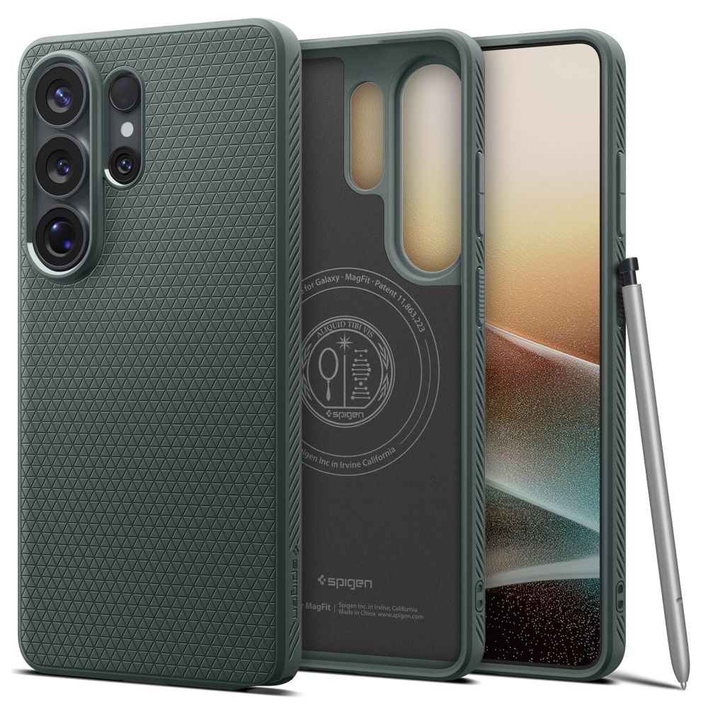 SPIGEN ümbris LIQUID AIR MAG ühildub MagSafe jaoks SAMSUNG S26 Ultra abyss roheline