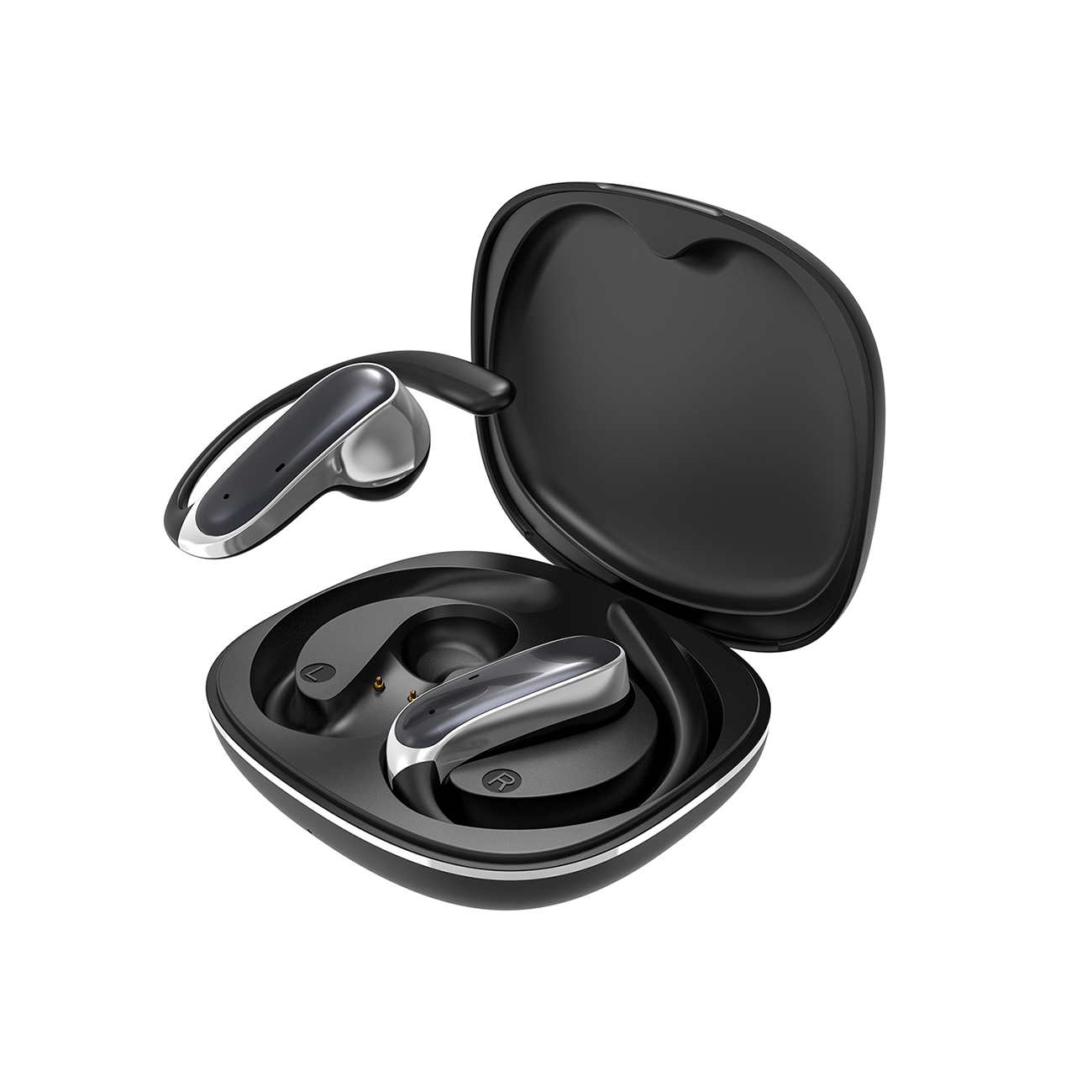 Наушники Dudao U17Z Bluetooth 5.3 OWS с заушными крючками, чёрные
