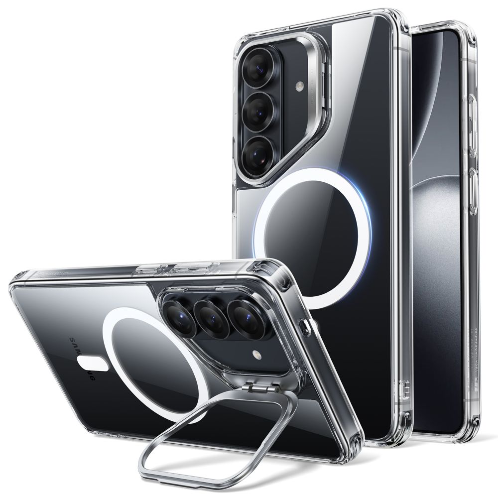 ESR Classic Hybrid Kickstand MagSafe ümbris Samsung Galaxy S26 jaoks - Läbipaistev