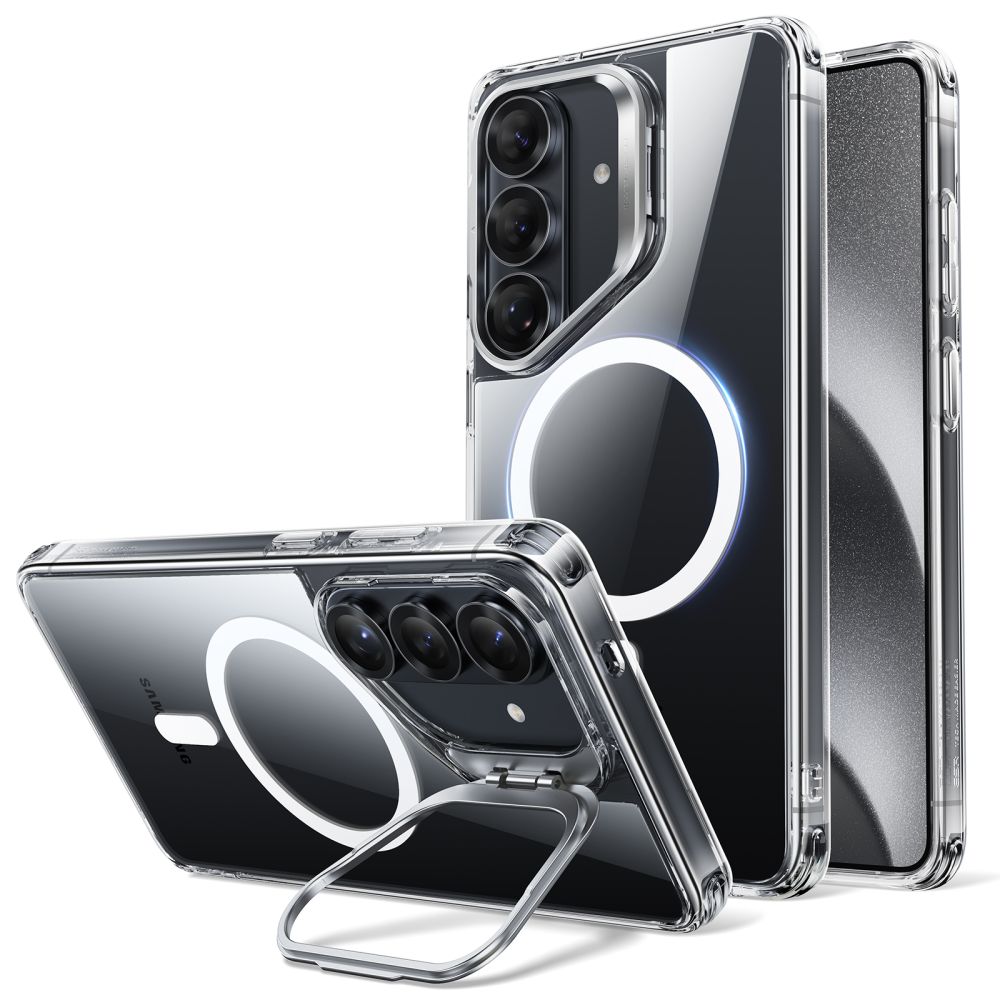 ESR Classic Hybrid Kickstand MagSafe ümbris Samsung Galaxy S26+ jaoks - Läbipaistev