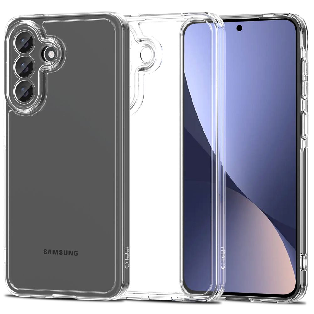 Tech-Protect FlexAir hübriidkott Samsung Galaxy A57 5G jaoks - läbipaistev