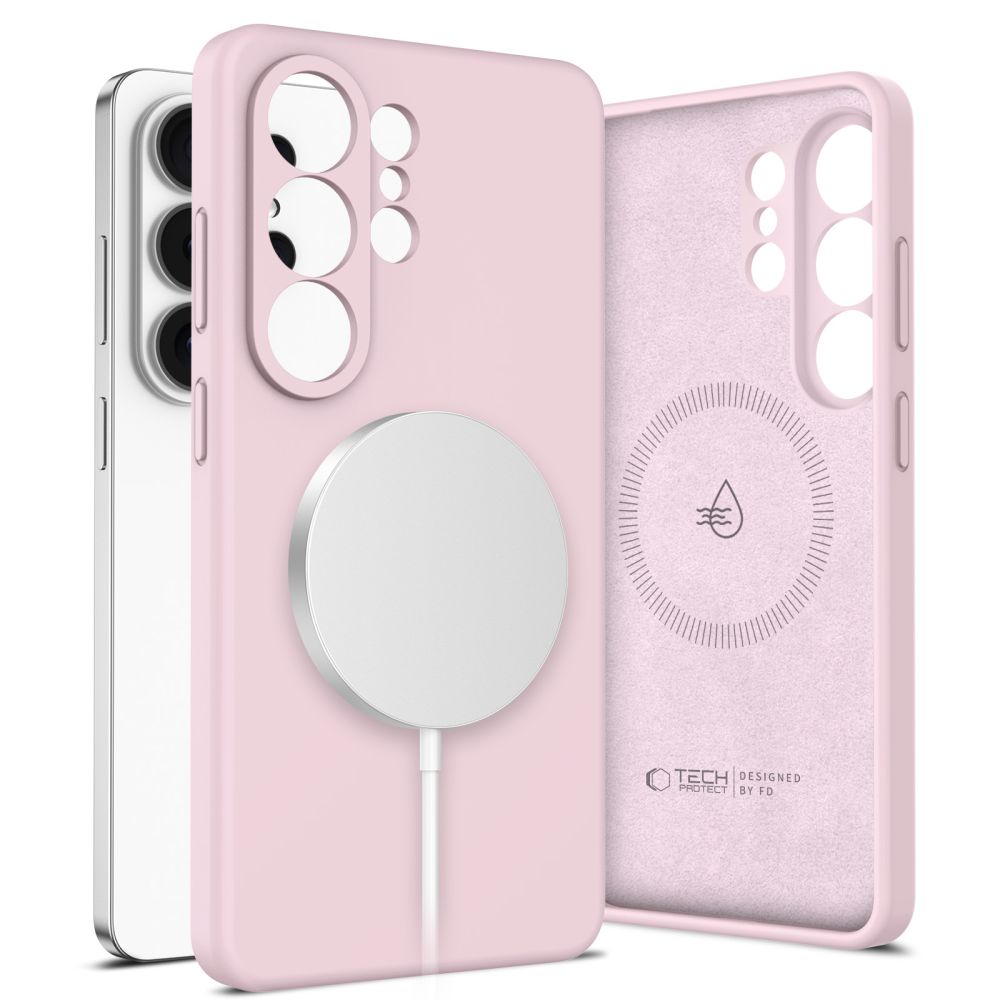 Чехол Tech-Protect Silicone MagSafe для Samsung Galaxy S26 Ultra розовый