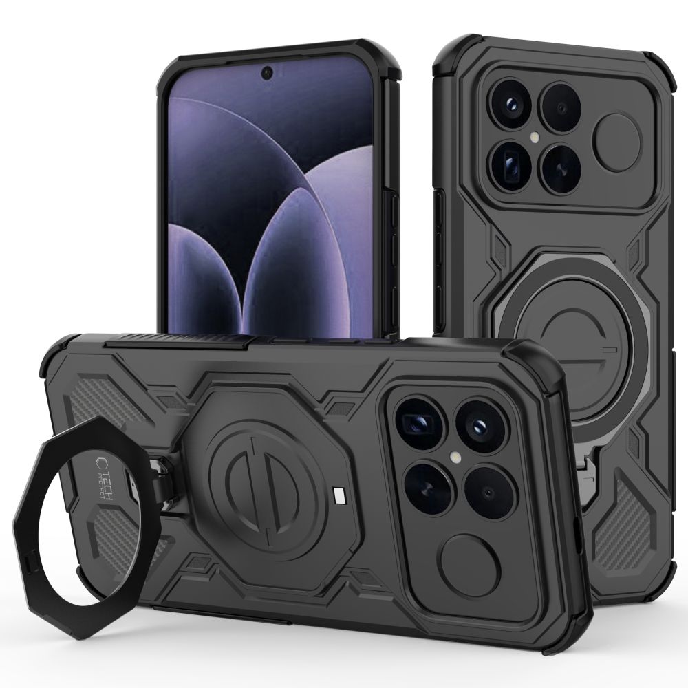 Tech-Protect TacticStand MagSafe ümbris for Xiaomi Poco F8 Ultra - must