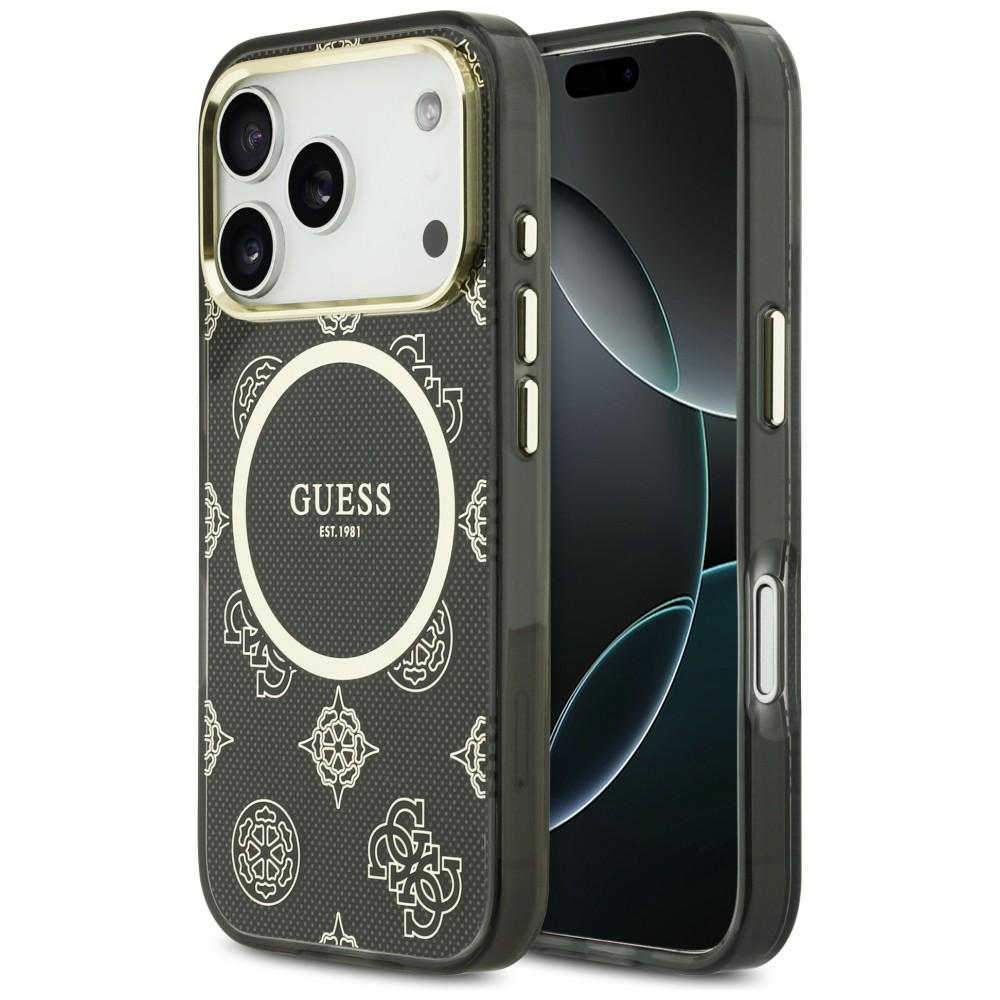 Guess IML Peony Dot MagSafe Ümbris for iPhone 17 Pro - must