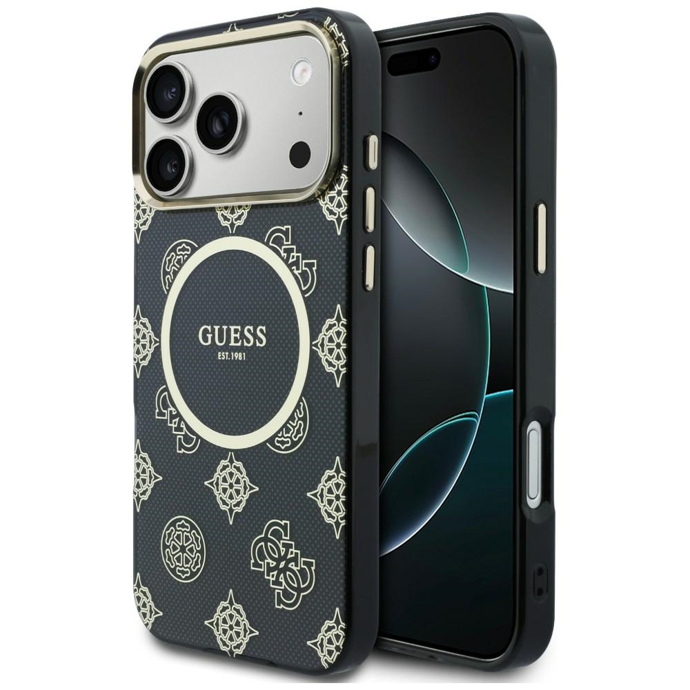 Guess IML Peony Dot MagSafe Ümbris for iPhone 17 Pro Max - must