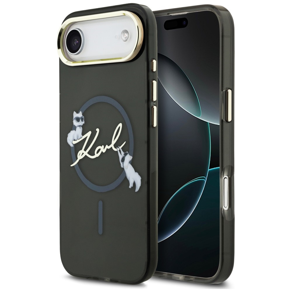 Karl Lagerfeld IML Choupettes Karl Script Logo MagSafe iPhone Air Ümbris - must