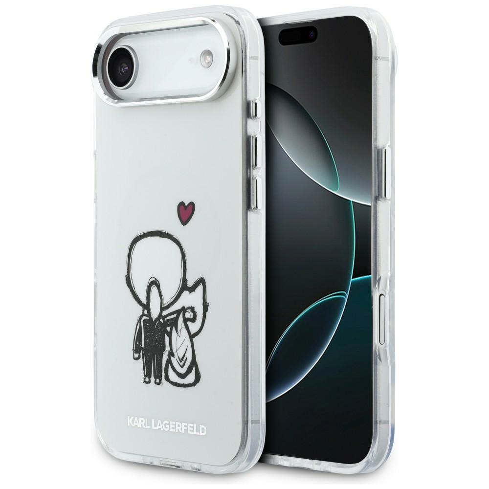 Karl Lagerfeld Karl & Choupette Back MagSafe Ümbris for iPhone Air - Clear