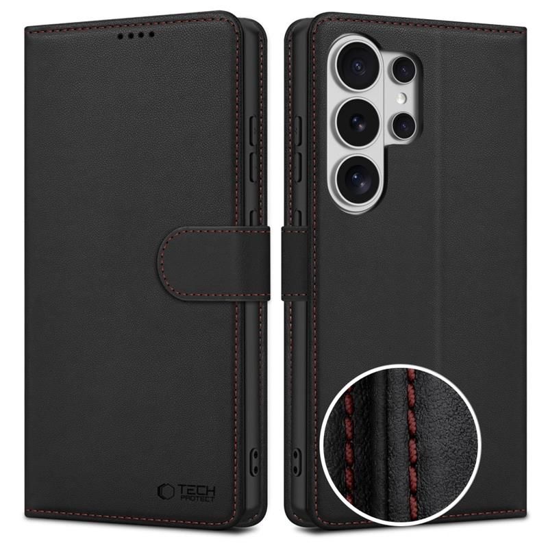 Tech-Protect Rahakott Ümbris for Samsung Galaxy S26 Ultra - must and punane