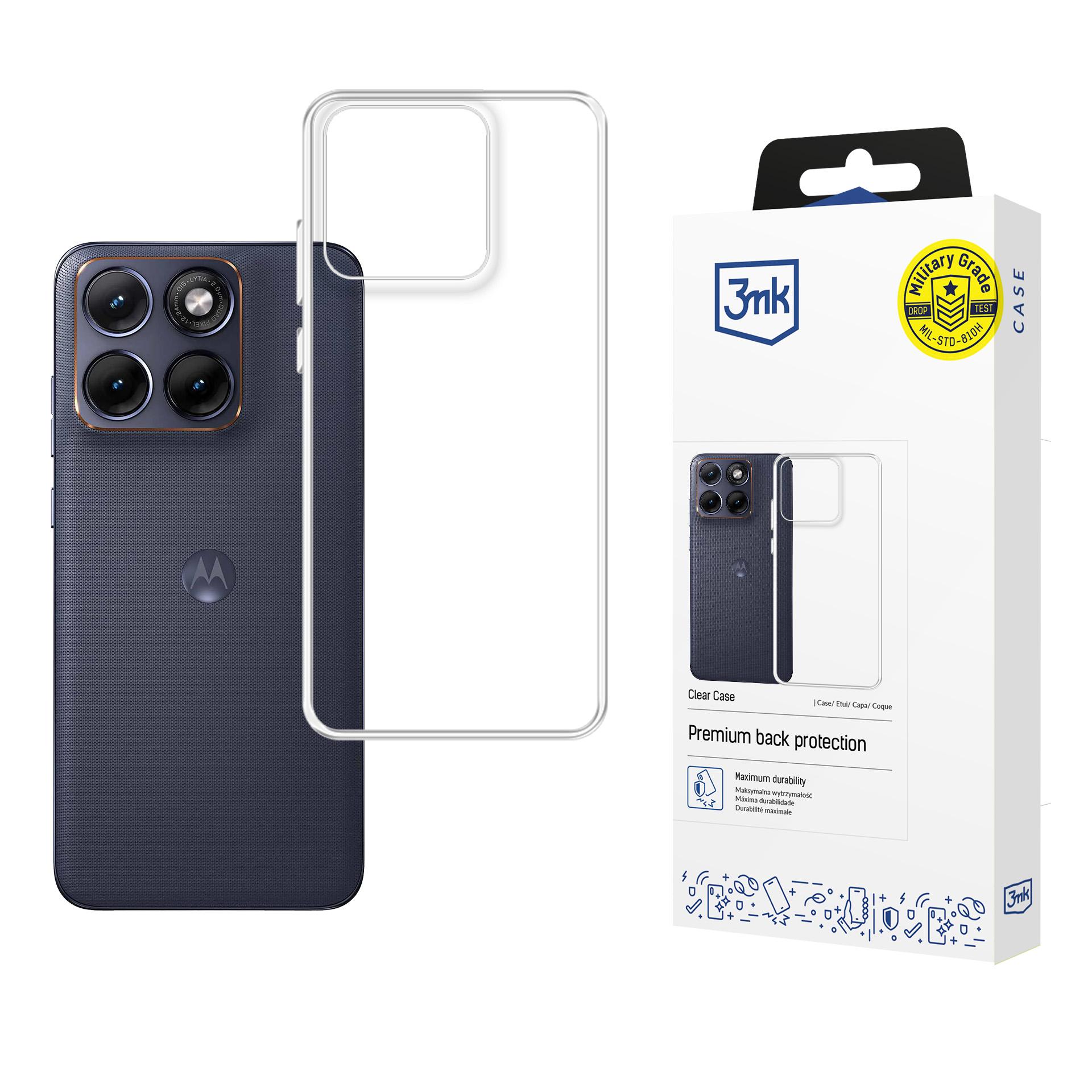 3mk Clear Case läbipaistev ümbris Motorola Edge 70 Fusion jaoks