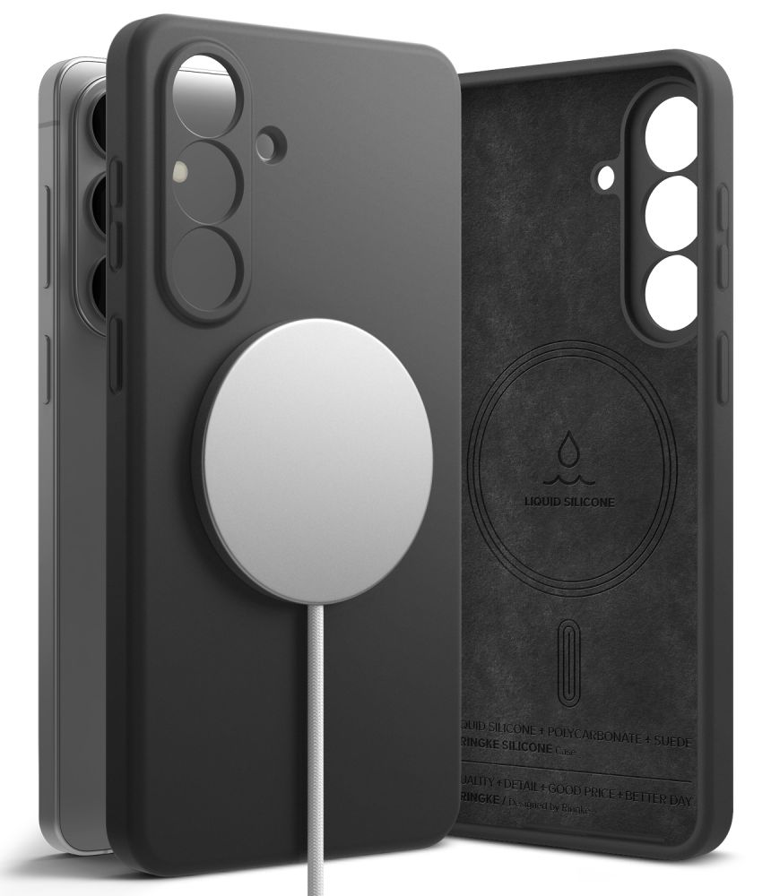 Ringke Silikoon MagSafe Ümbris for Samsung Galaxy S26+ - must