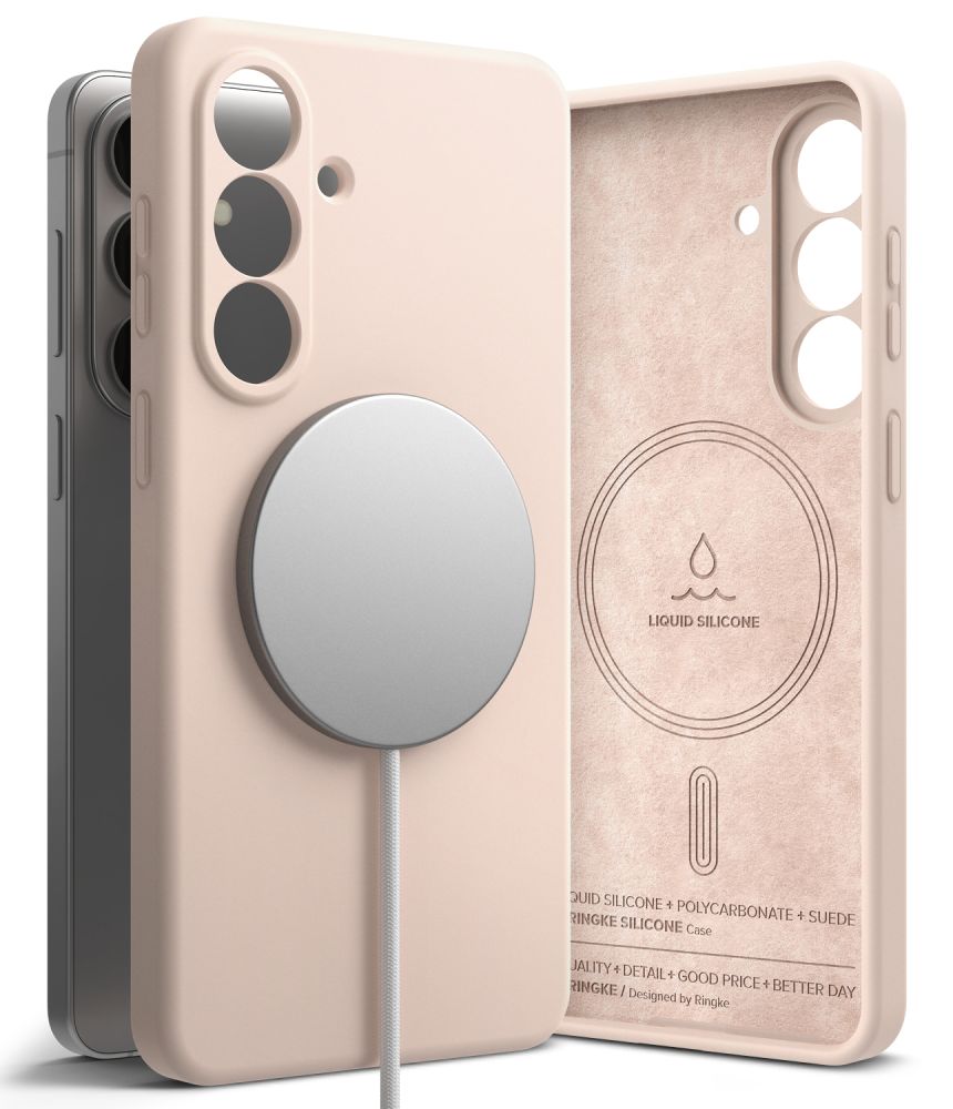 Ringke Silikoon MagSafe Ümbris for Samsung Galaxy S26+ - roosa