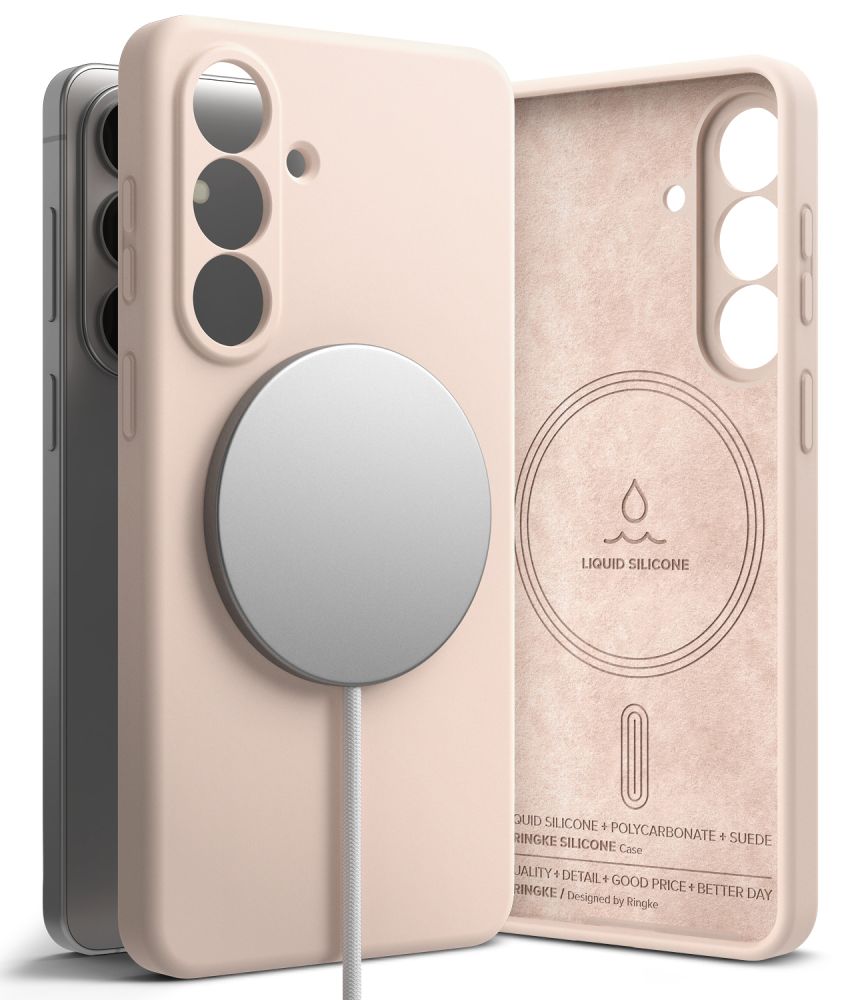 Ringke Silikoon MagSafe Ümbris for Samsung Galaxy S26 - roosa