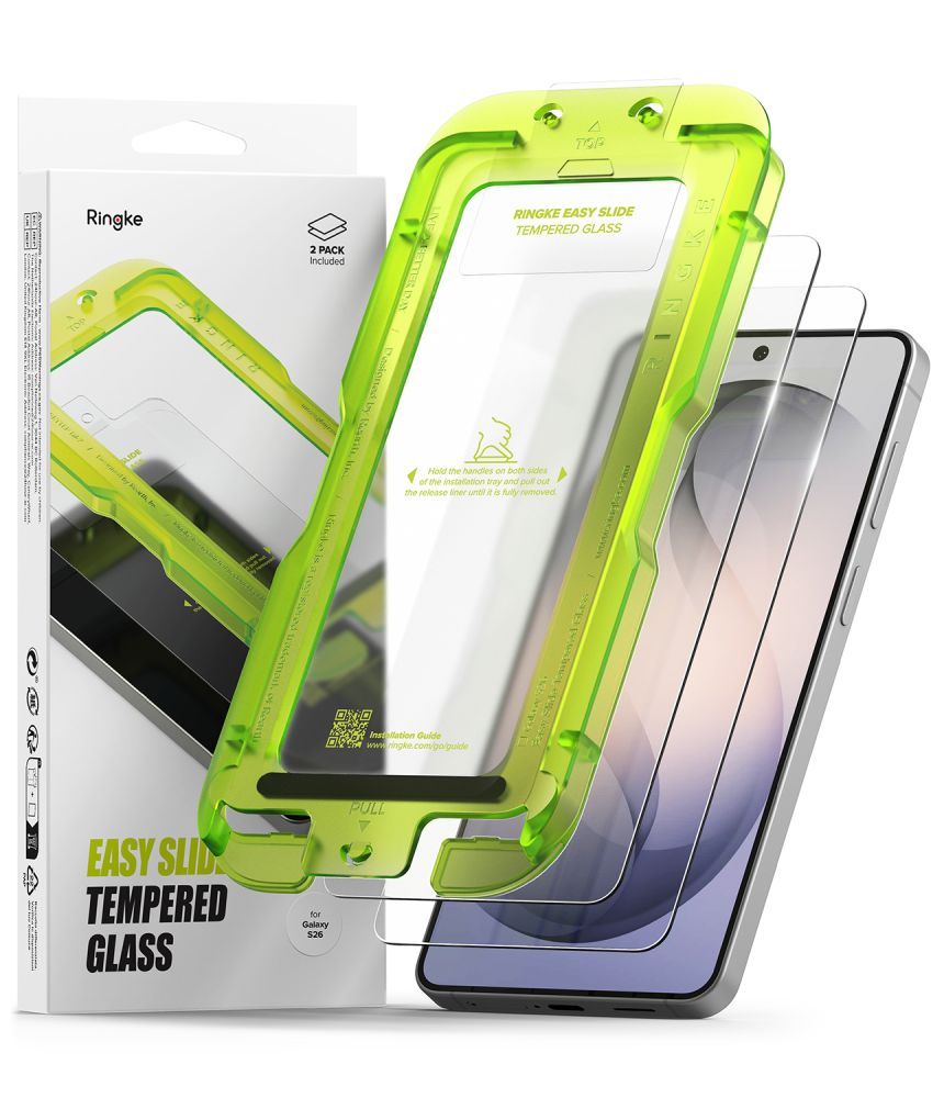 Ringke Easy Slide закалённое стекло 2 шт для Samsung Galaxy S26