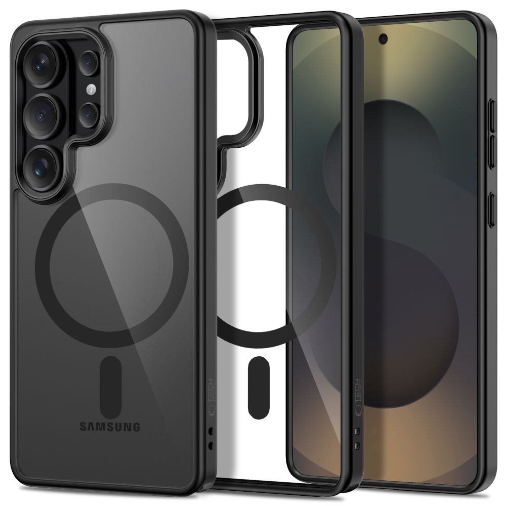 Tech-Protect Magmat MagSafe Ümbris for Samsung Galaxy S26 Ultra - läbipaistev must